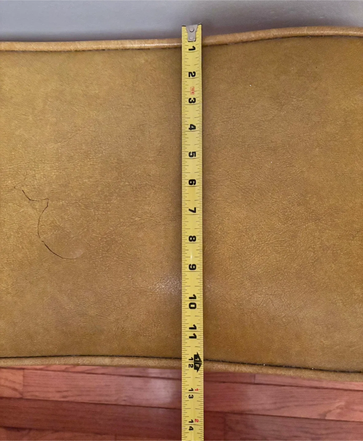 Vintage Mustard Yellow Footstool image indicator(7)