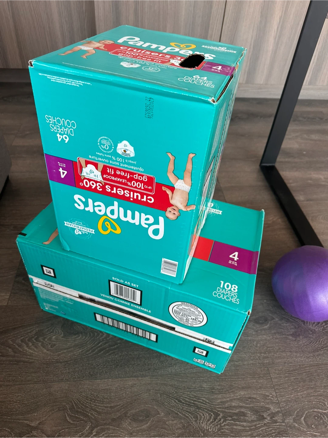 Pampers Cruisers Size 4 Diapers - 64 & 108 Count - photo 2