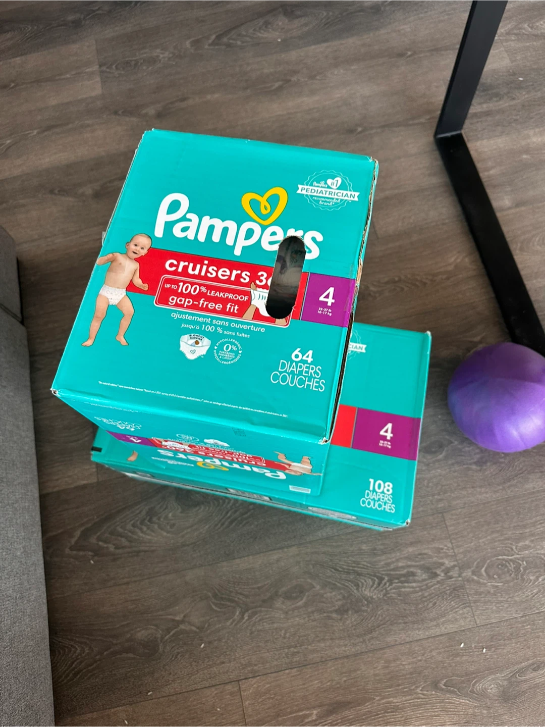 Pampers Cruisers Size 4 Diapers - 64 & 108 Count