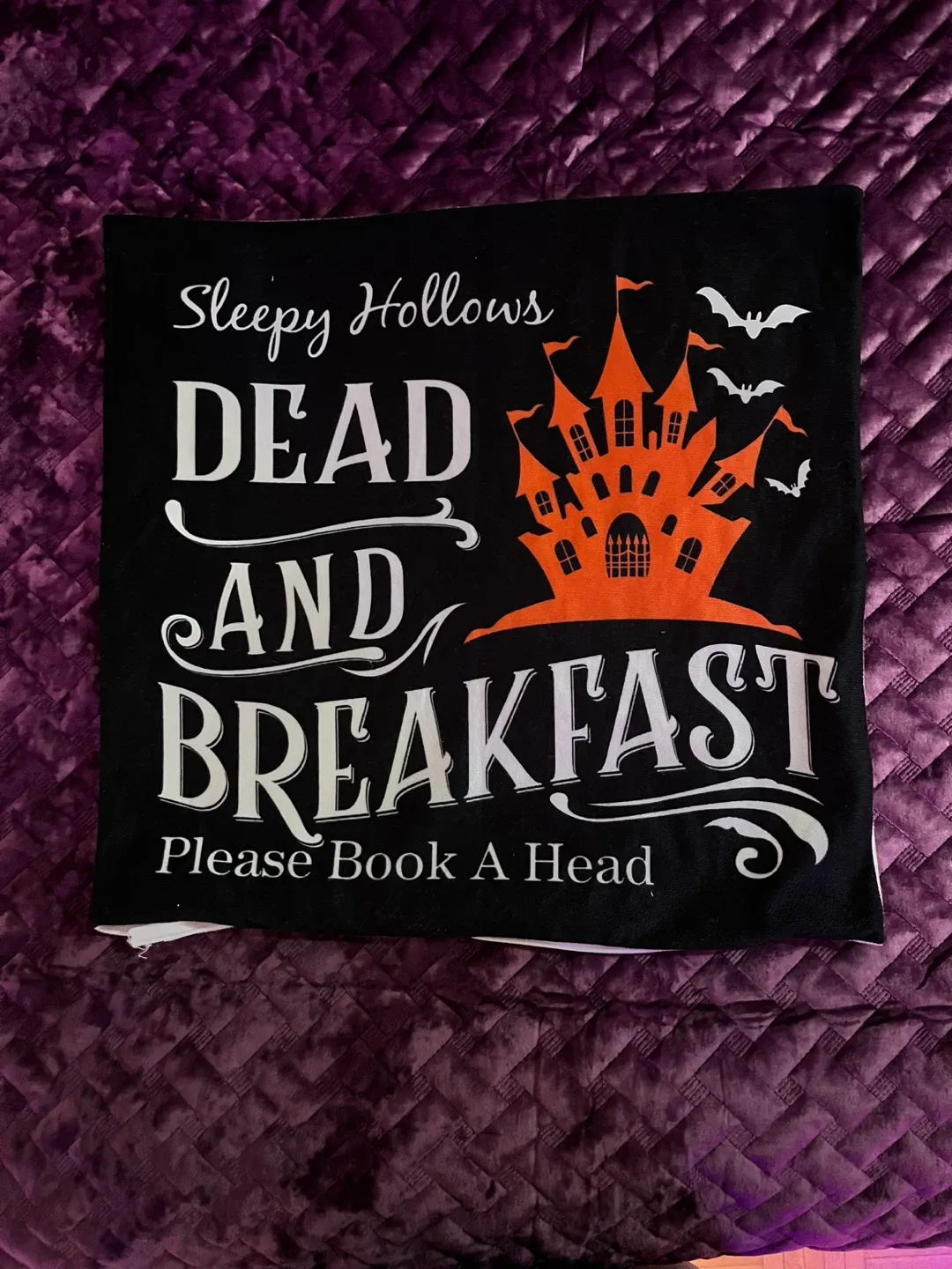 Sleepy Hollow Halloween Throw Pillow Cover 🥕 thumbnail