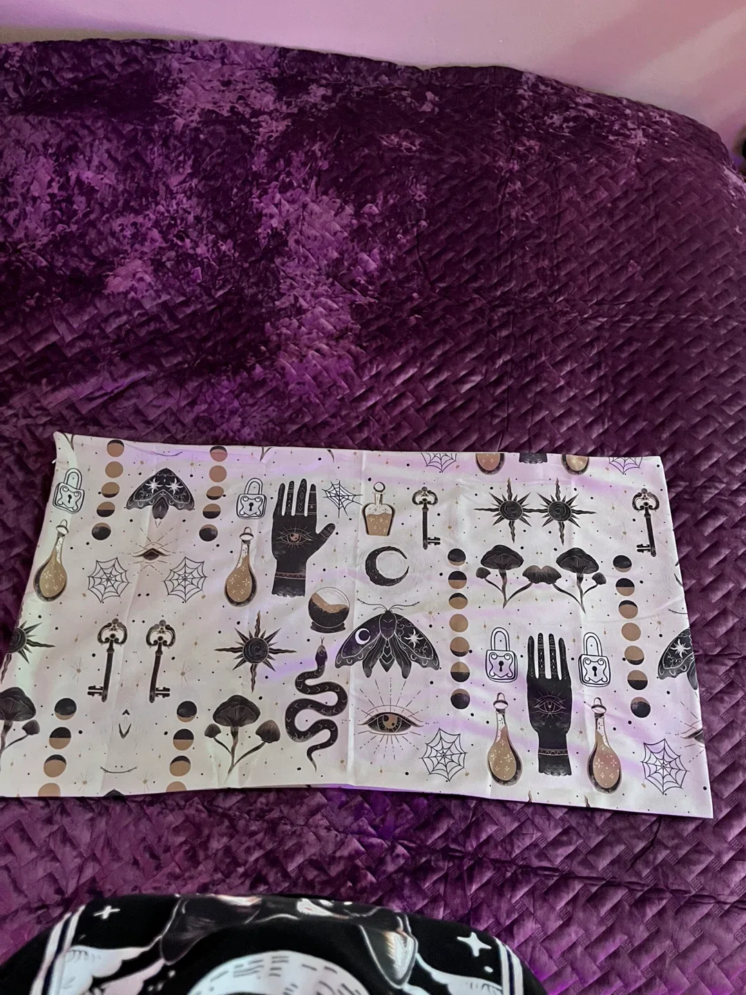 Halloween Mystic Print Pillow Cover 🥕 thumbnail