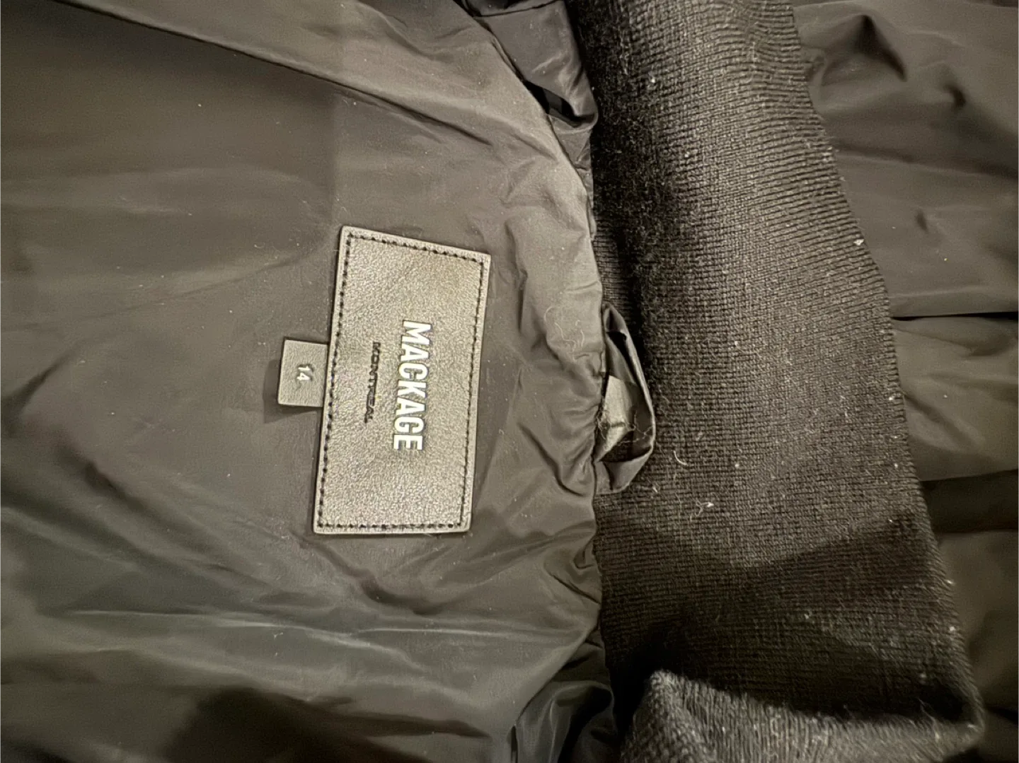 Mackage Black Down Puffer Coat image indicator(5)