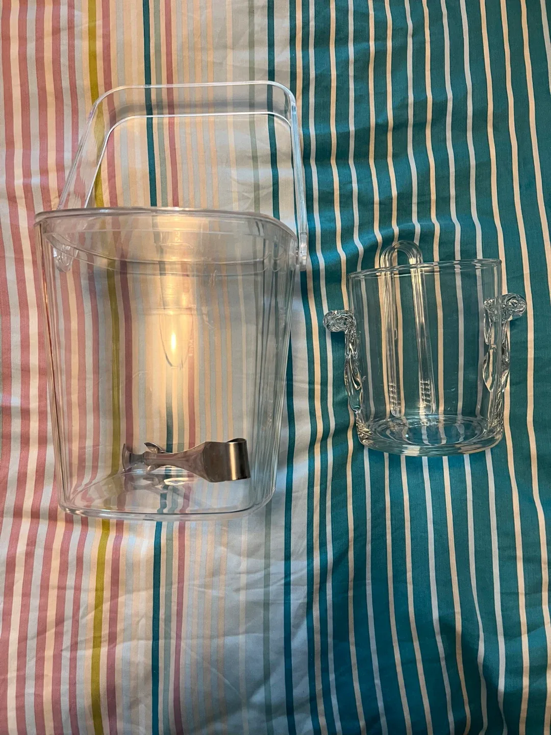 Acrylic Ice Bucket with Tongs