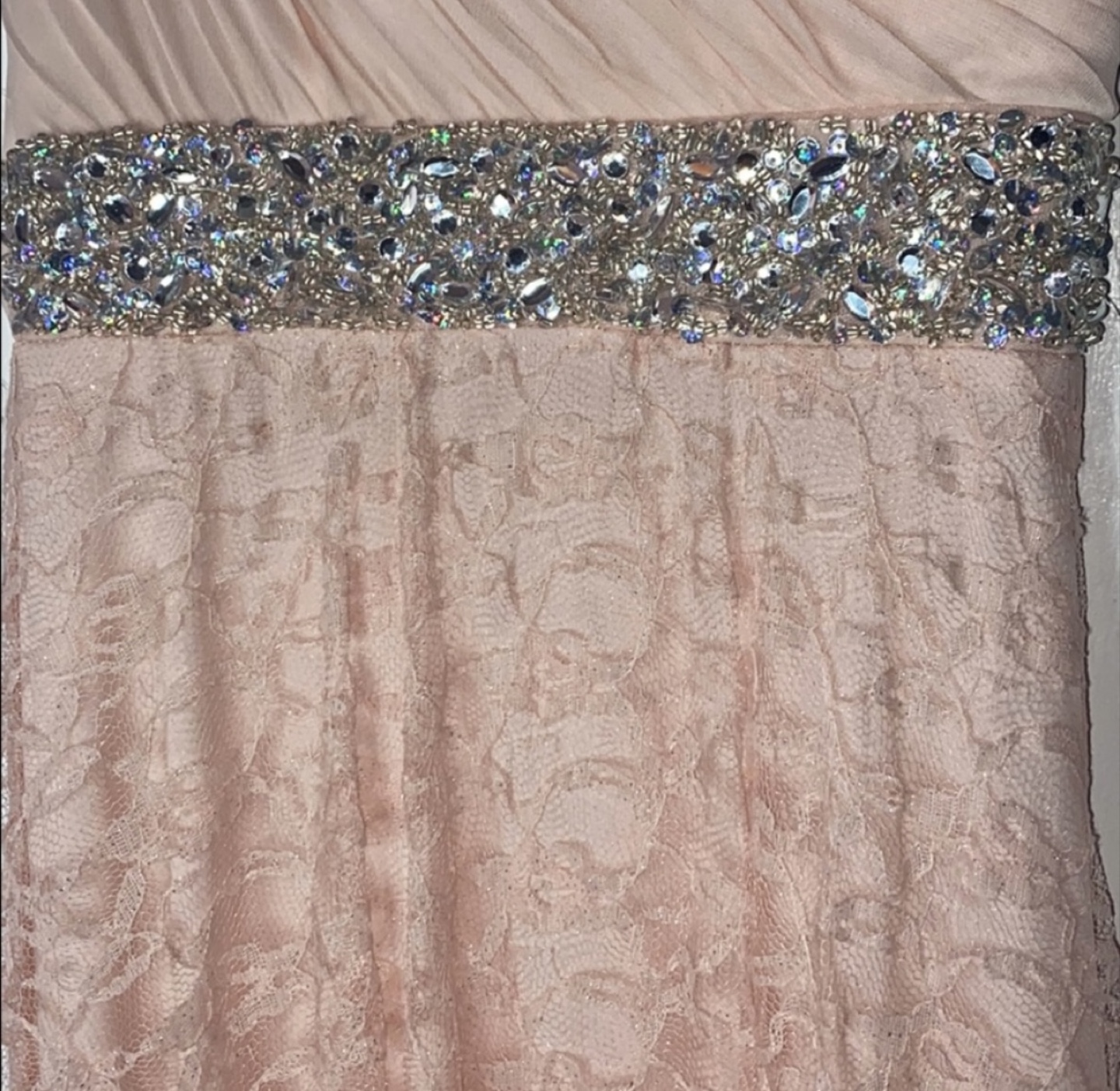 My Michelle Pink Sweetheart Lace Gown – Size 5 - photo 5