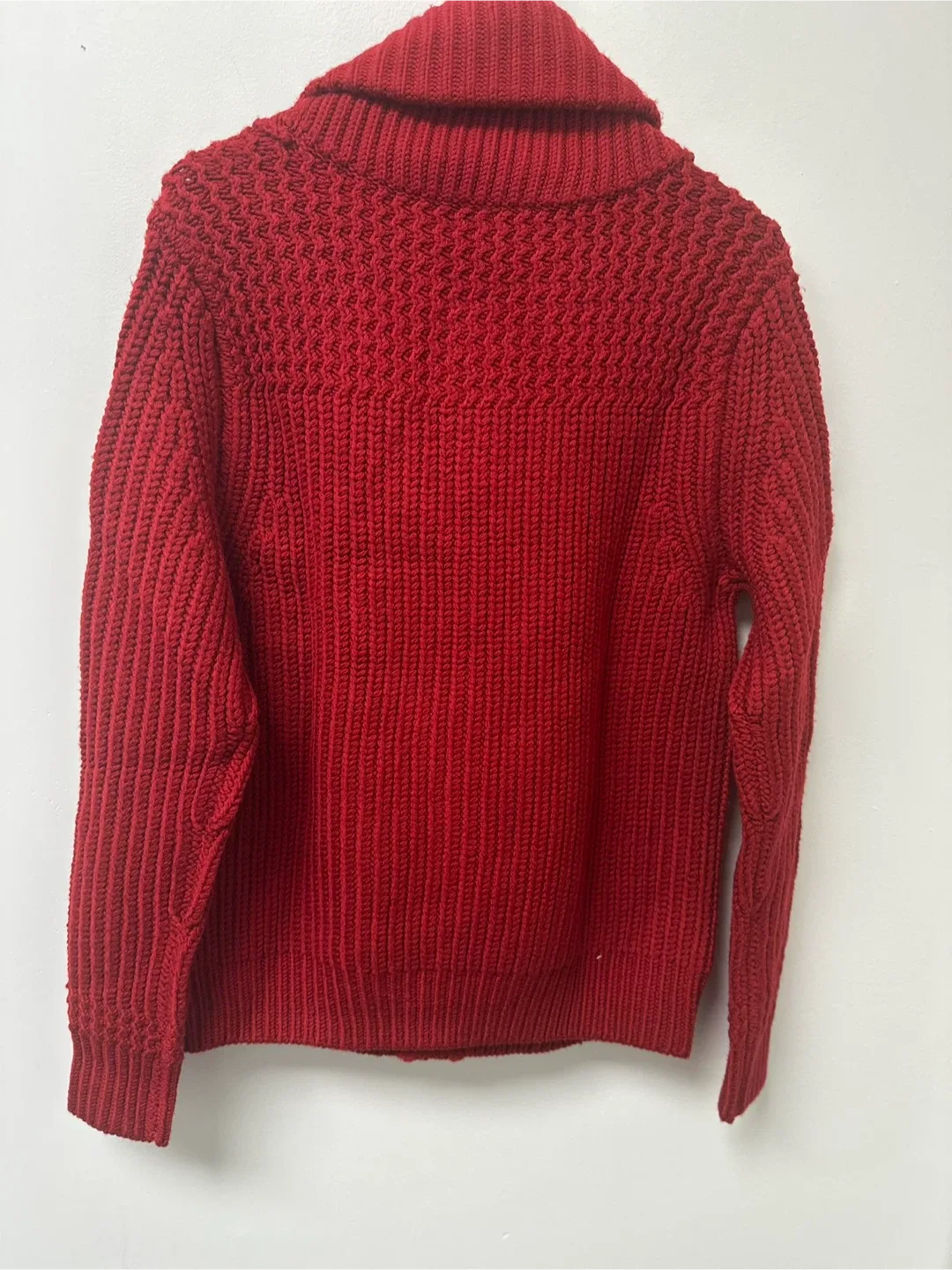 Burberry Brit Red Wool Knit Cardigan image indicator(4)