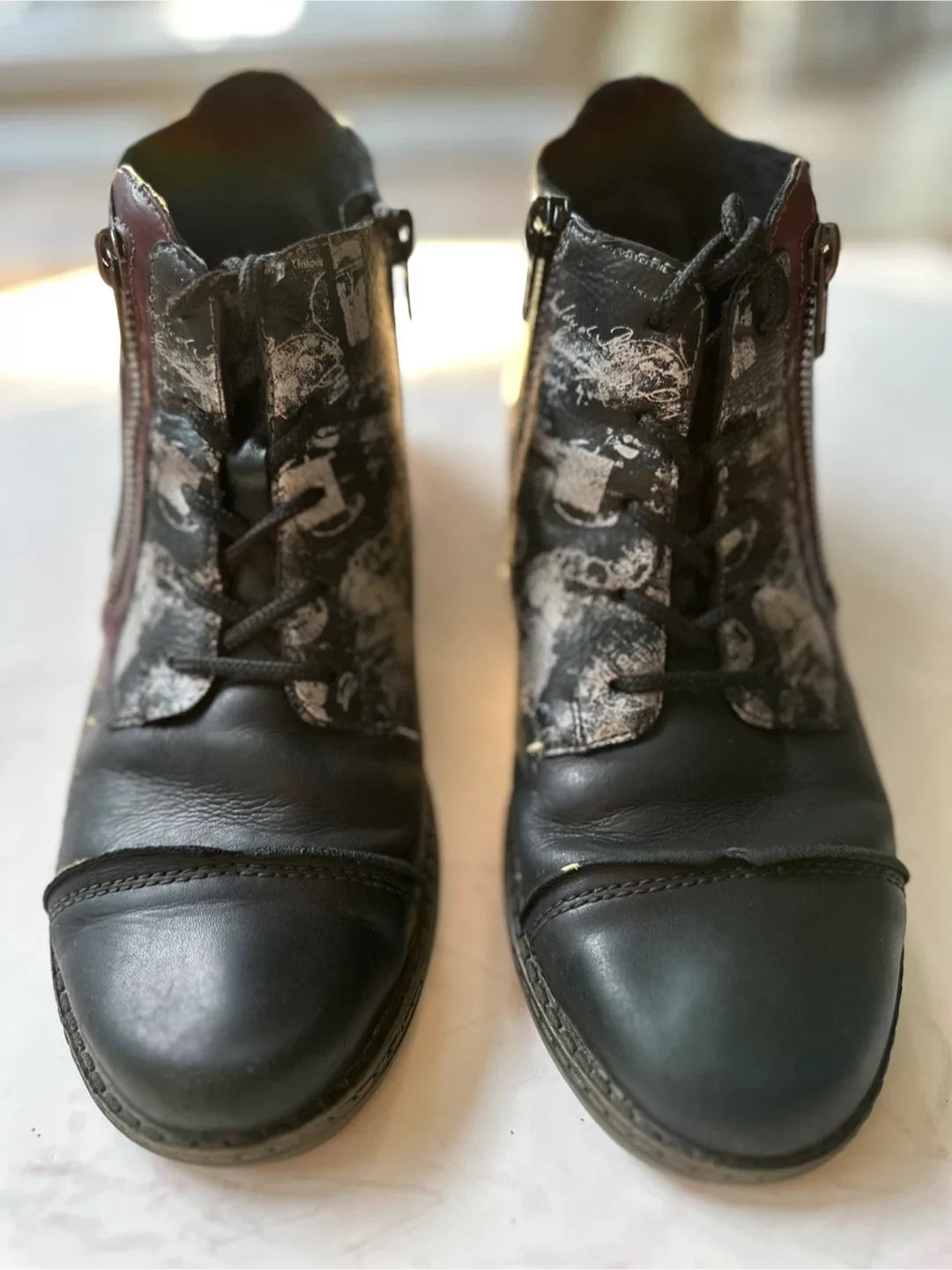 REMONTE  Leather Ankle Boots Size EUR 38/ US 8-8.5 thumbnail