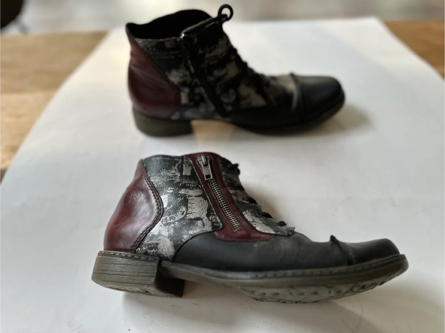 REMONTE  Leather Ankle Boots Size EUR 38/ US 8-8.5 image indicator(8)