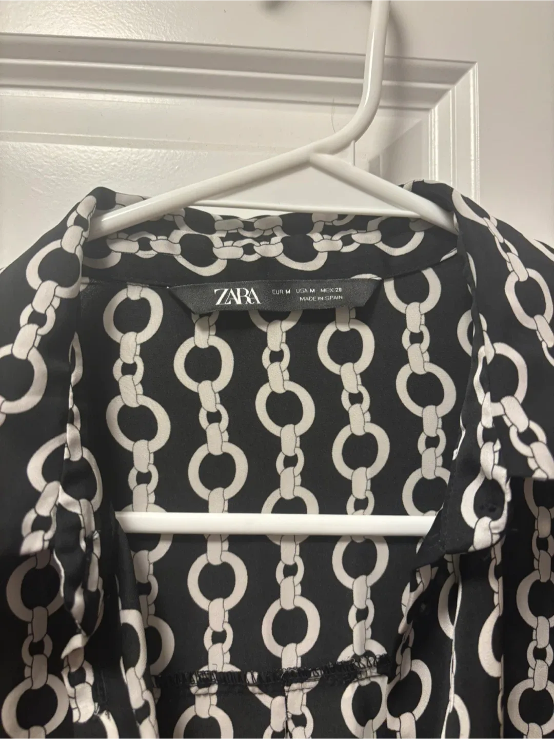 Zara Chain Print Blouse - Size M image indicator(2)