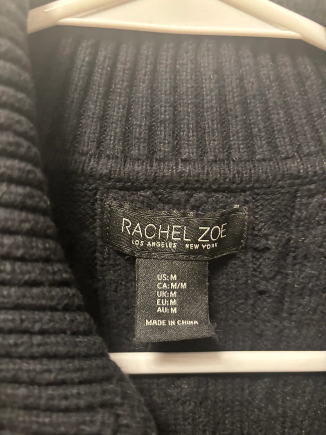 Rachel Zoe Black Cable Knit Cardigan - photo 3