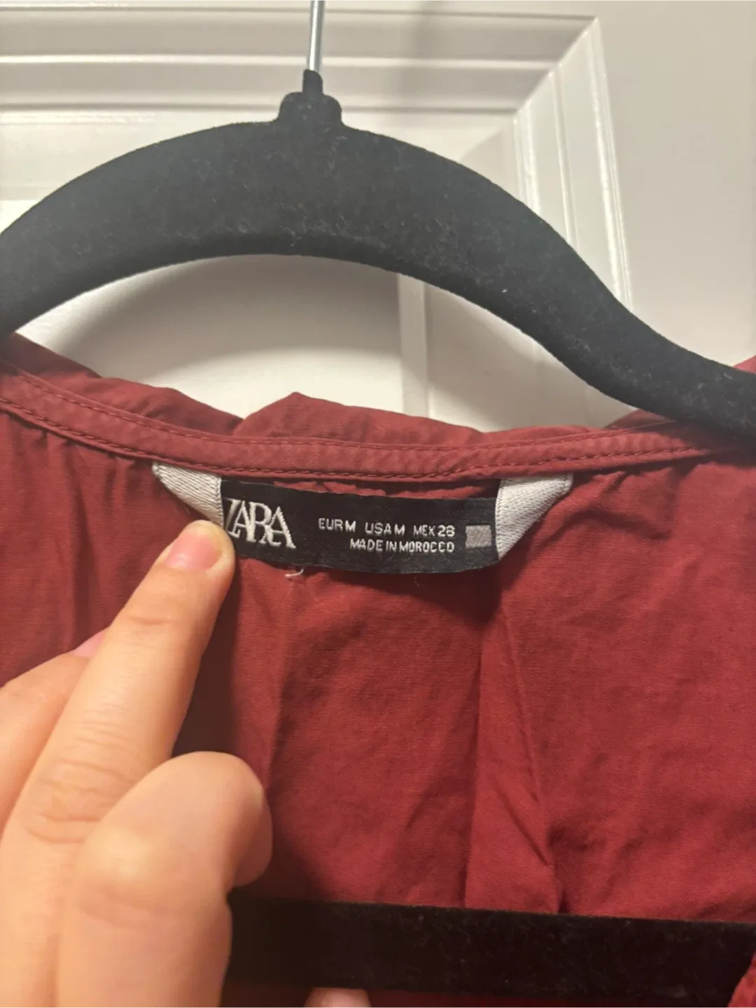 Zara Red Babydoll Dress image indicator(3)