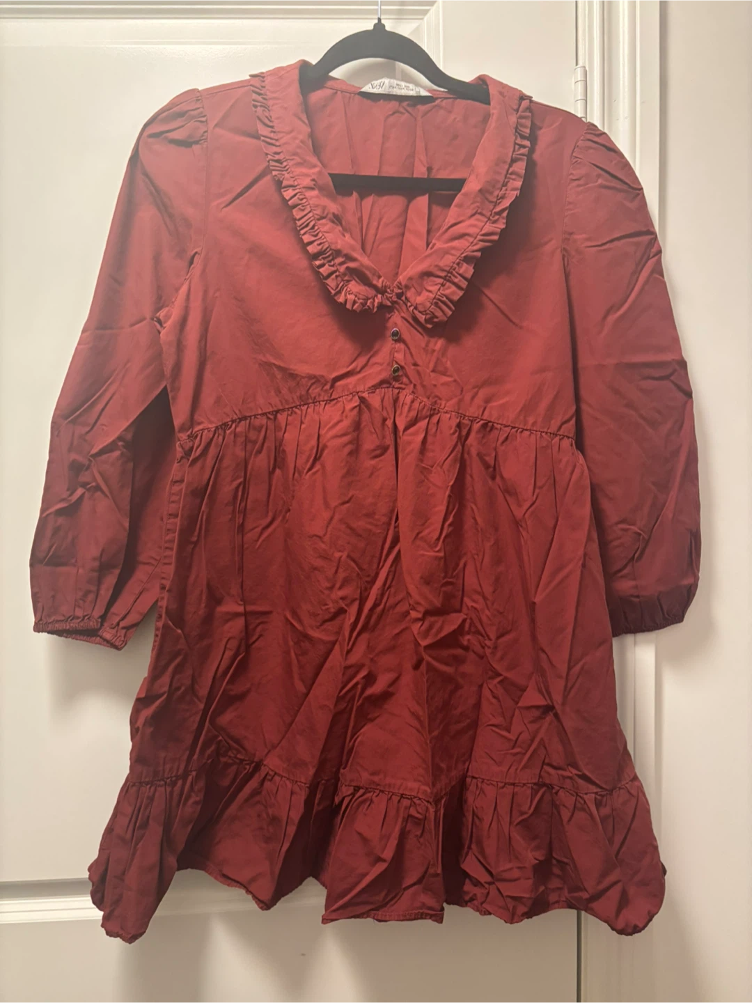 Zara Red Babydoll Dress