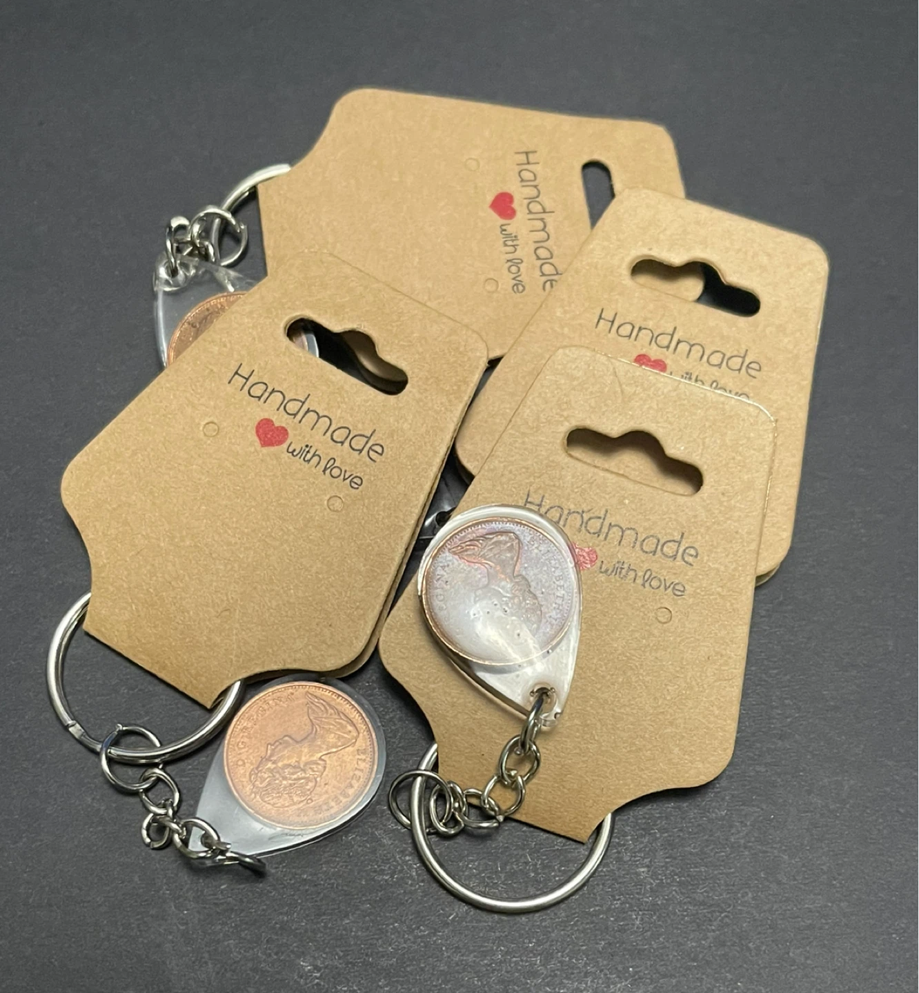 Handmade 1 cent coin keychain 🏆