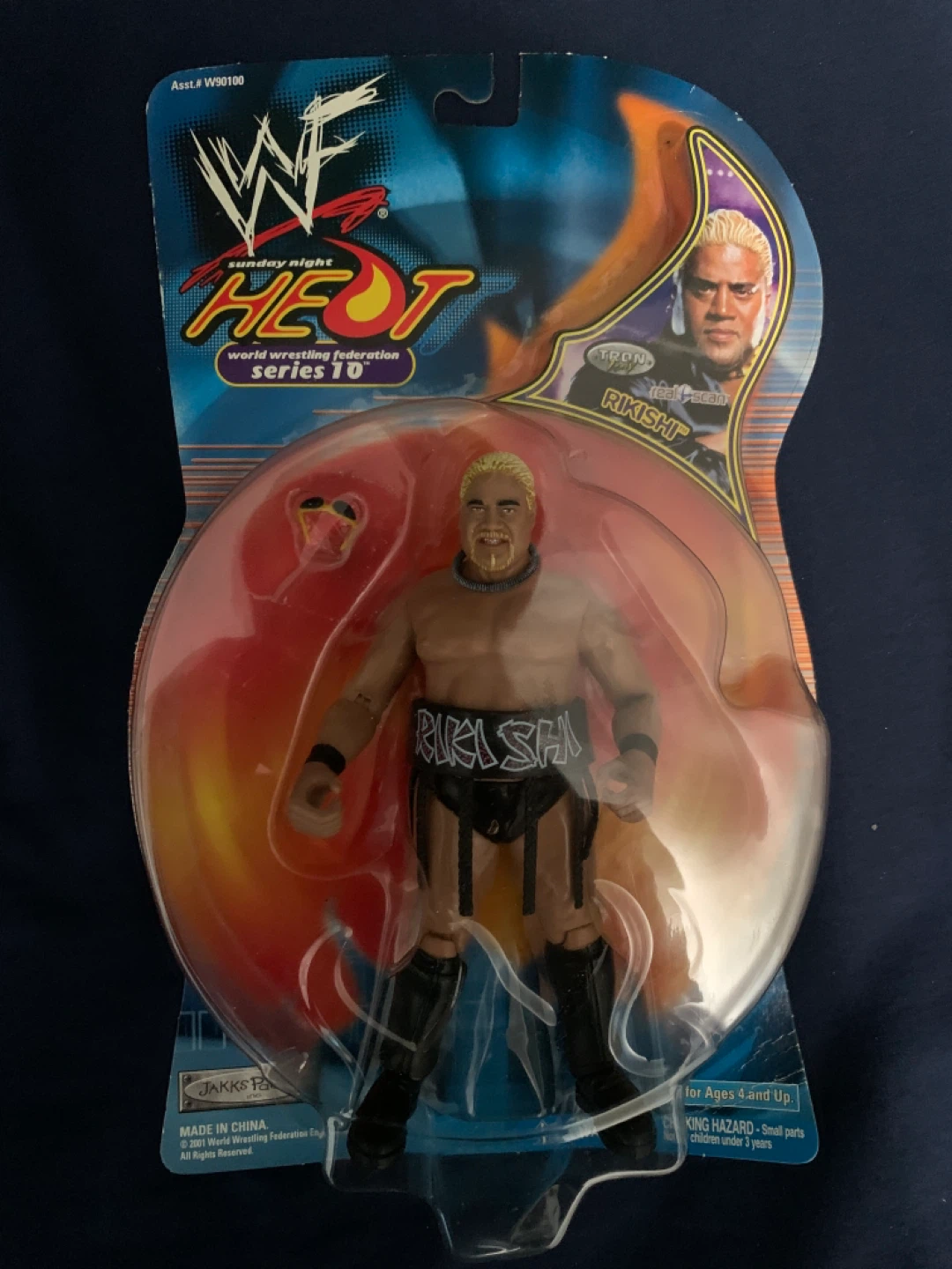 WWF Sunday Night Heat Series 10 Rikishi 6.5" Jakks Pacific 2001