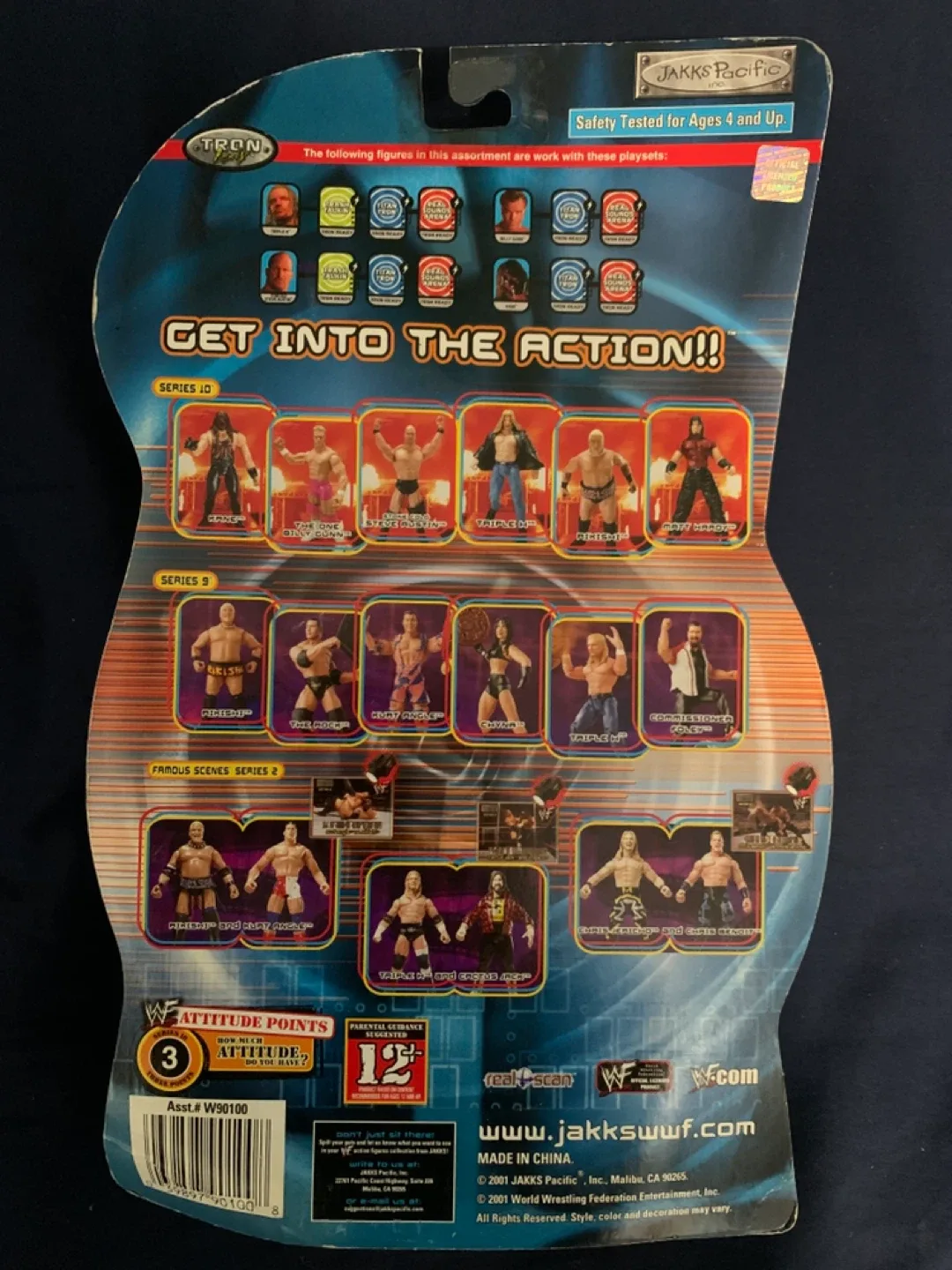 WWF Sunday Night Heat Series 10 Rikishi 6.5" Jakks Pacific 2001 image indicator(4)