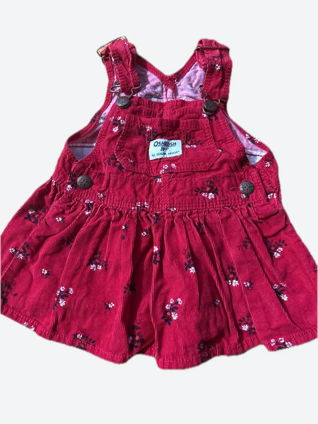 OshKosh B'gosh Floral Corduroy Dress thumbnail