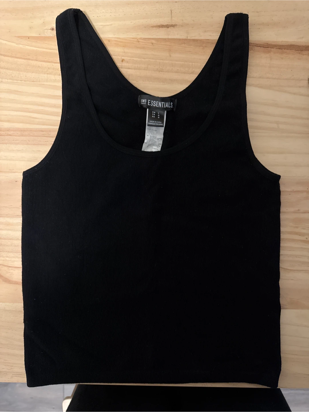 SWS Essentials Black Tank Top - Size L