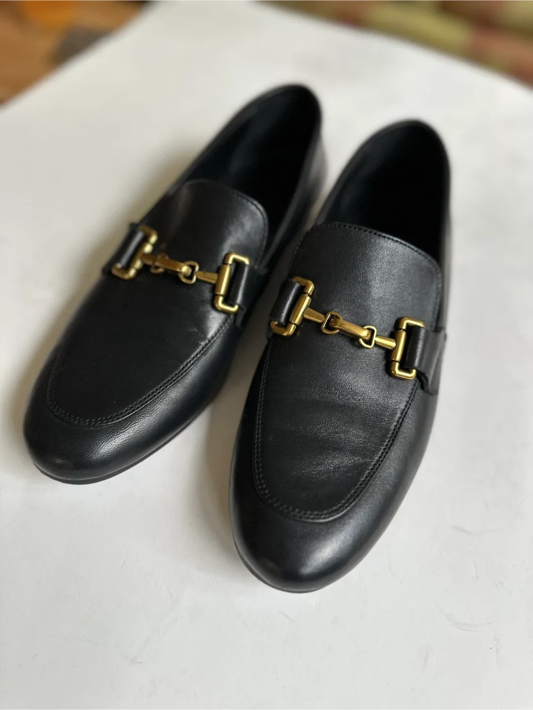 MASSIMO DUTTI women’s Leather Loafers Size EUR 38 / US 7-7.5 thumbnail