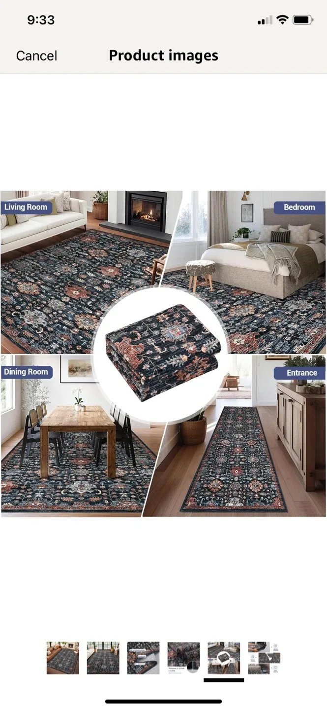 Area Rug  9x12’ Machine Washable image indicator(6)