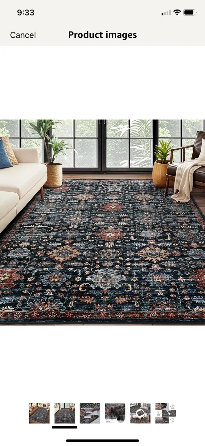 Area Rug  9x12’ Machine Washable image indicator(9)