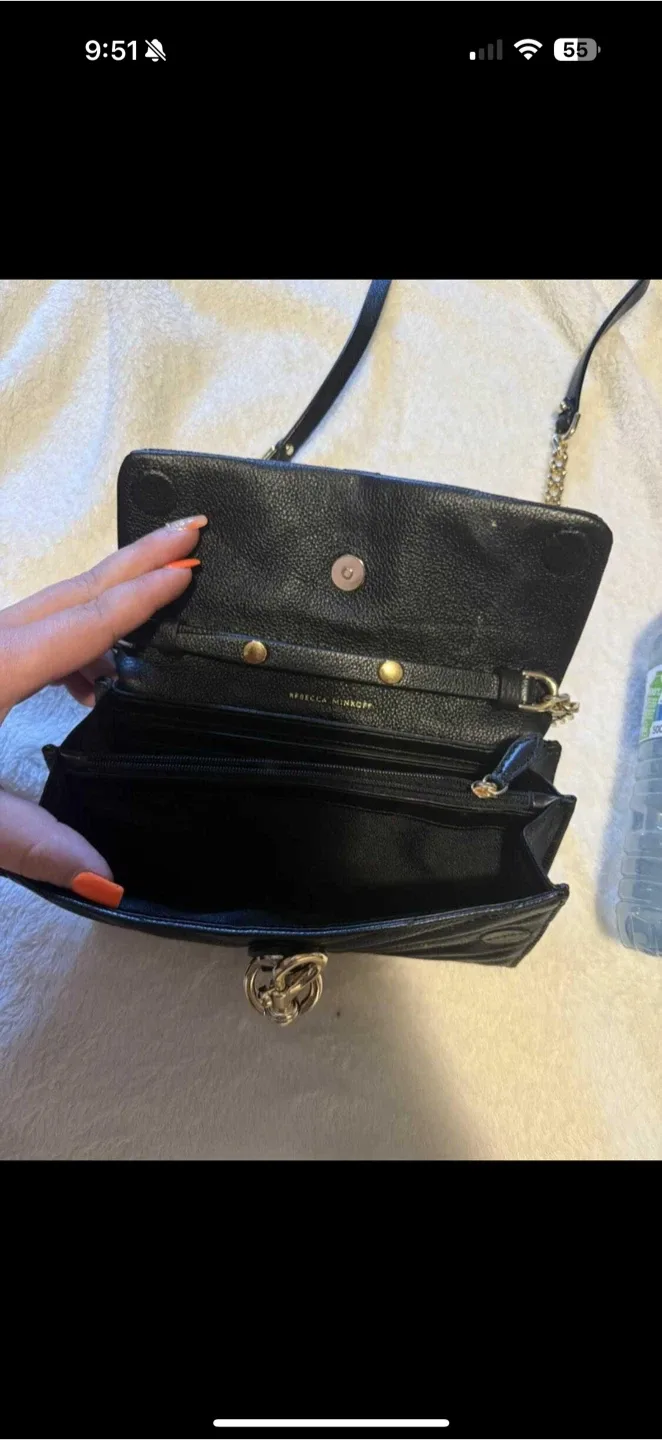 Rebecca Minkoff Black Leather Crossbody Bag image indicator(2)