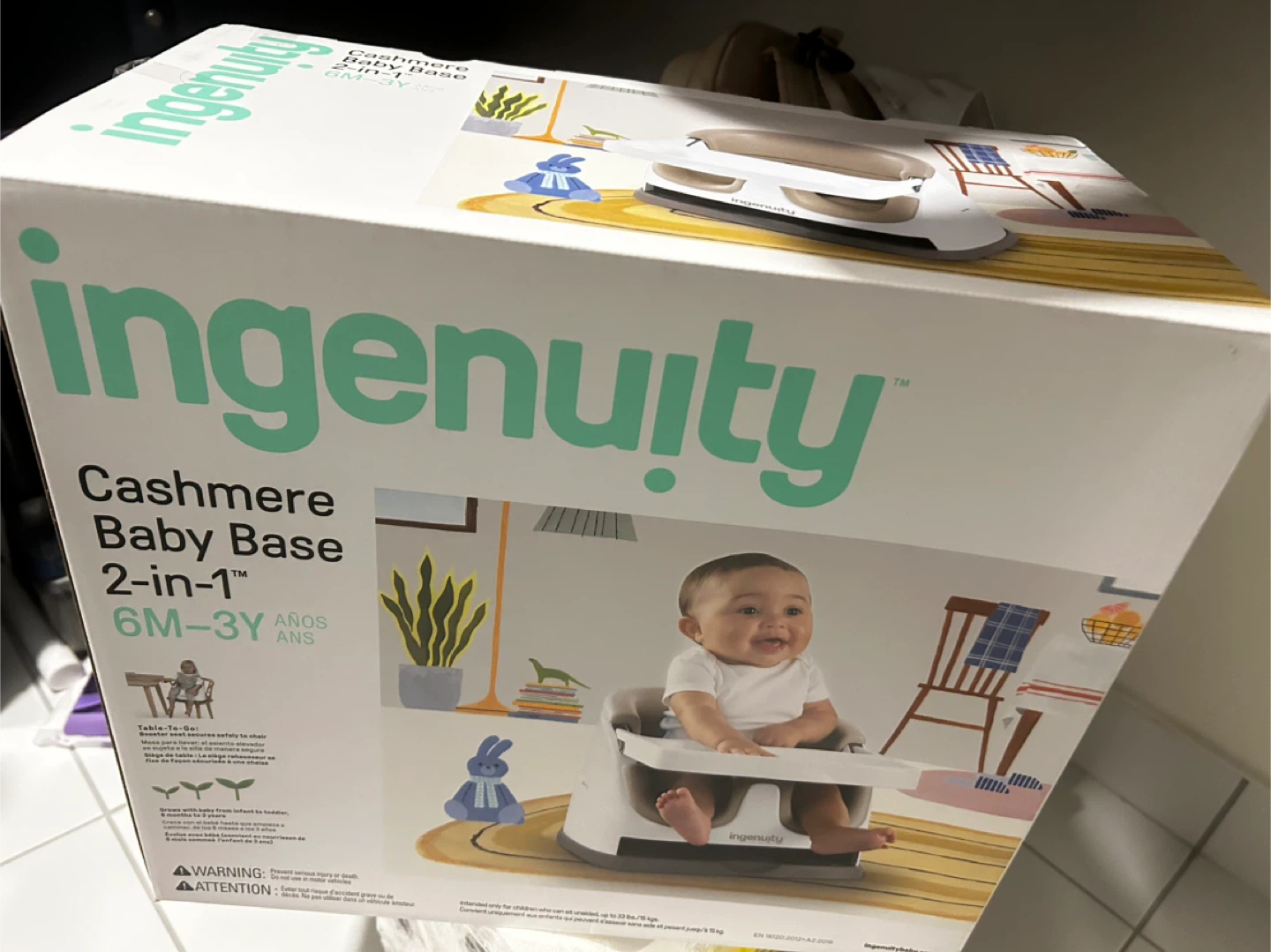 New Ingenuity Baby Chair 2-in-1 Booster Seat - Cashmere - photo 2
