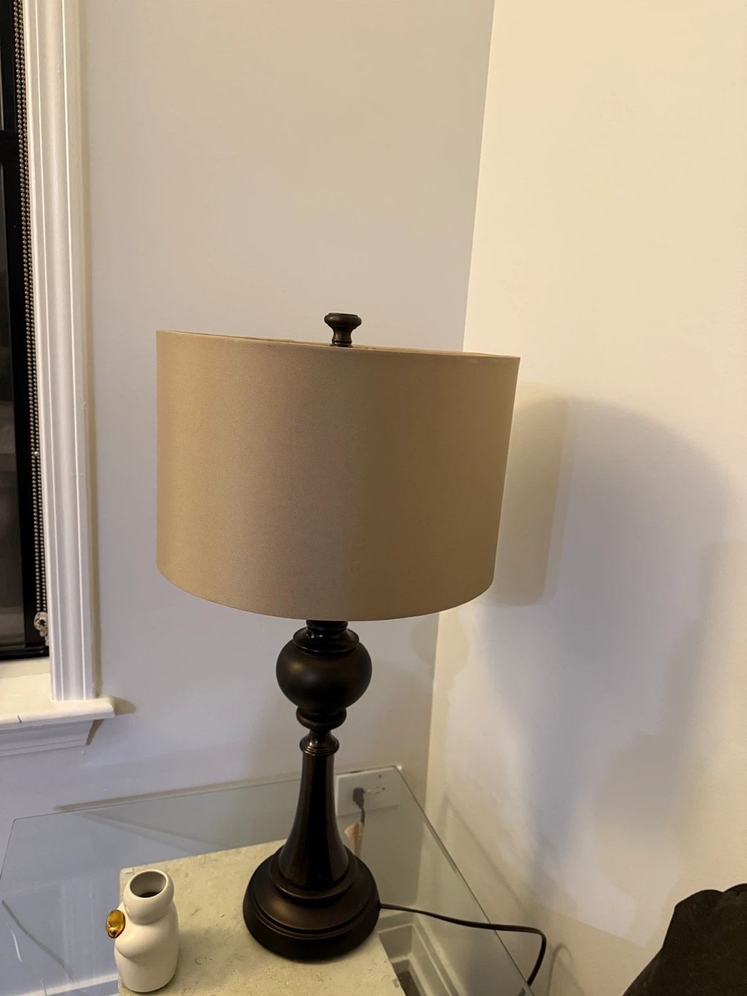 Table Lamp with Tan Shade - photo 2