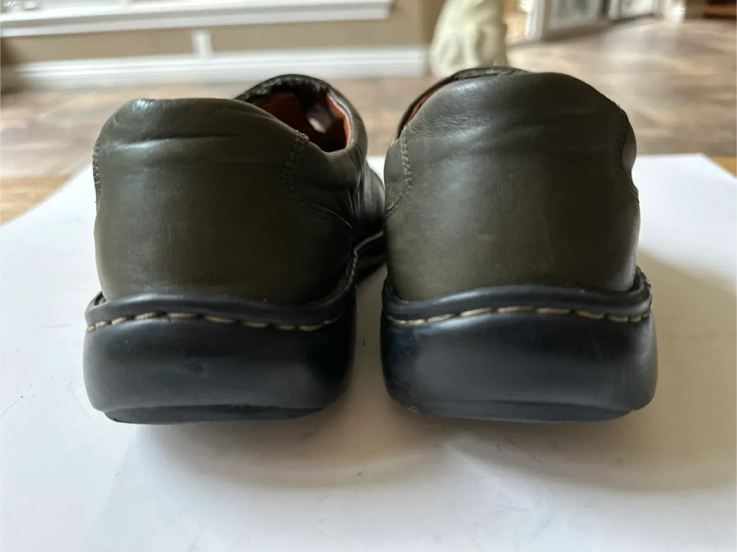 Josef Seibel Leather  Shoes - Olive Green Size EUR 40/ US 9-9.5 image indicator(6)