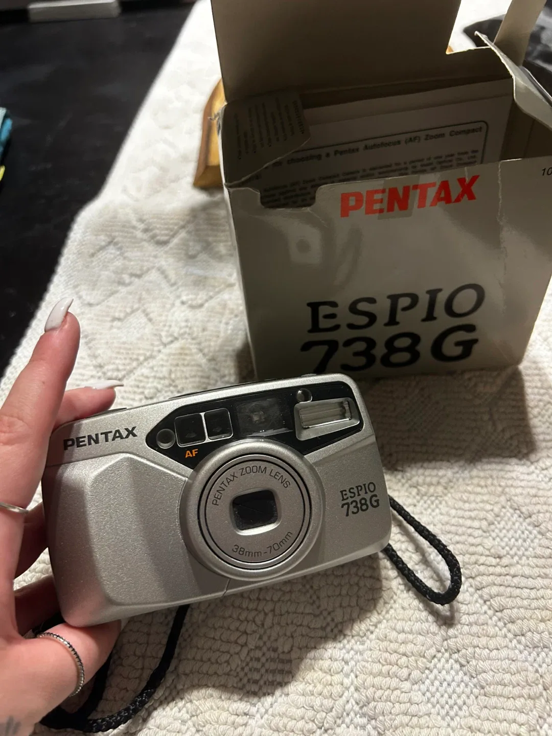 Pentax Espio 738G Film Camera with Box image indicator(2)