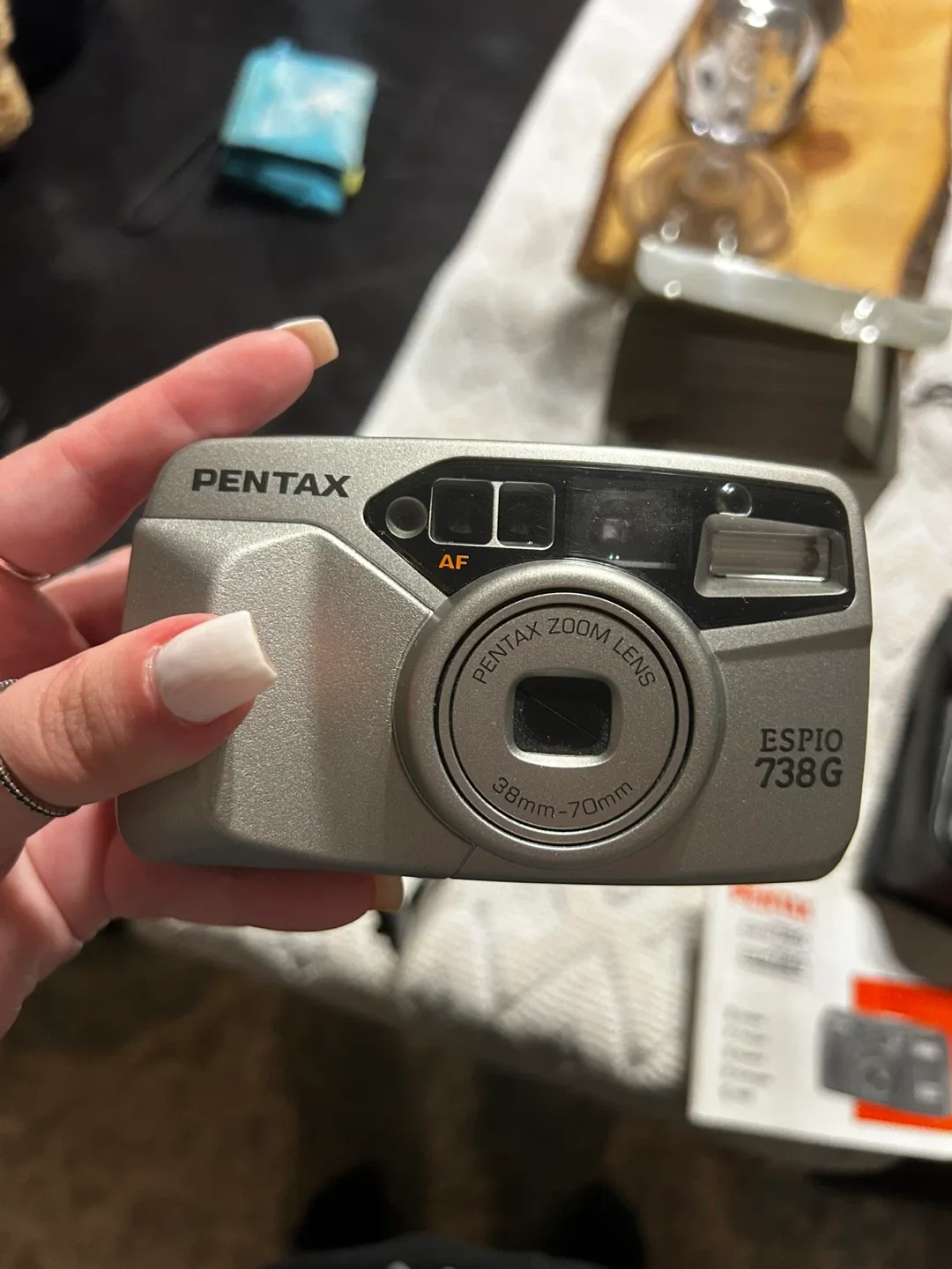 Pentax Espio 738G Film Camera with Box image indicator(3)