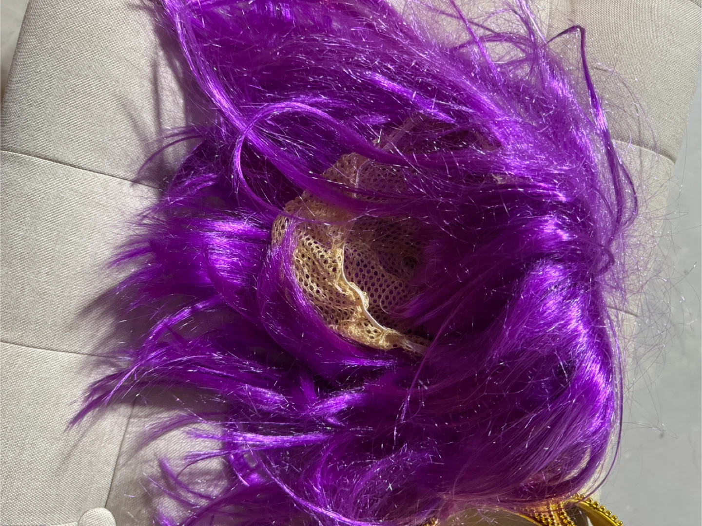 Purple Wig with Crown - photo 2
