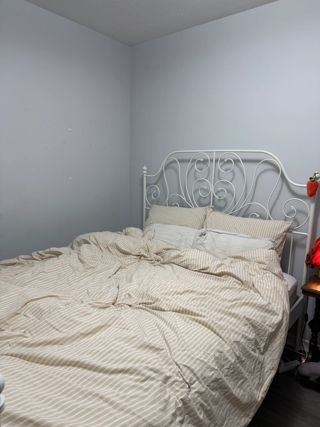 IKEA Queen White Bed Frame - photo 3