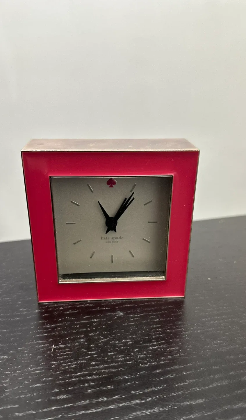 Kate Spade New York Pink Table Clock thumbnail