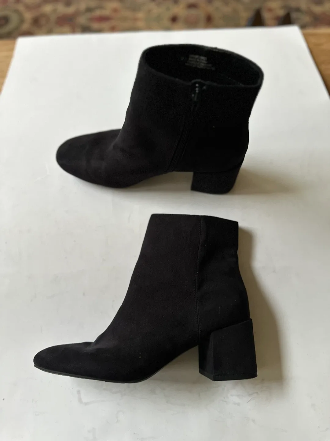 Black Suede Ankle Boots, Size 9 image indicator(3)