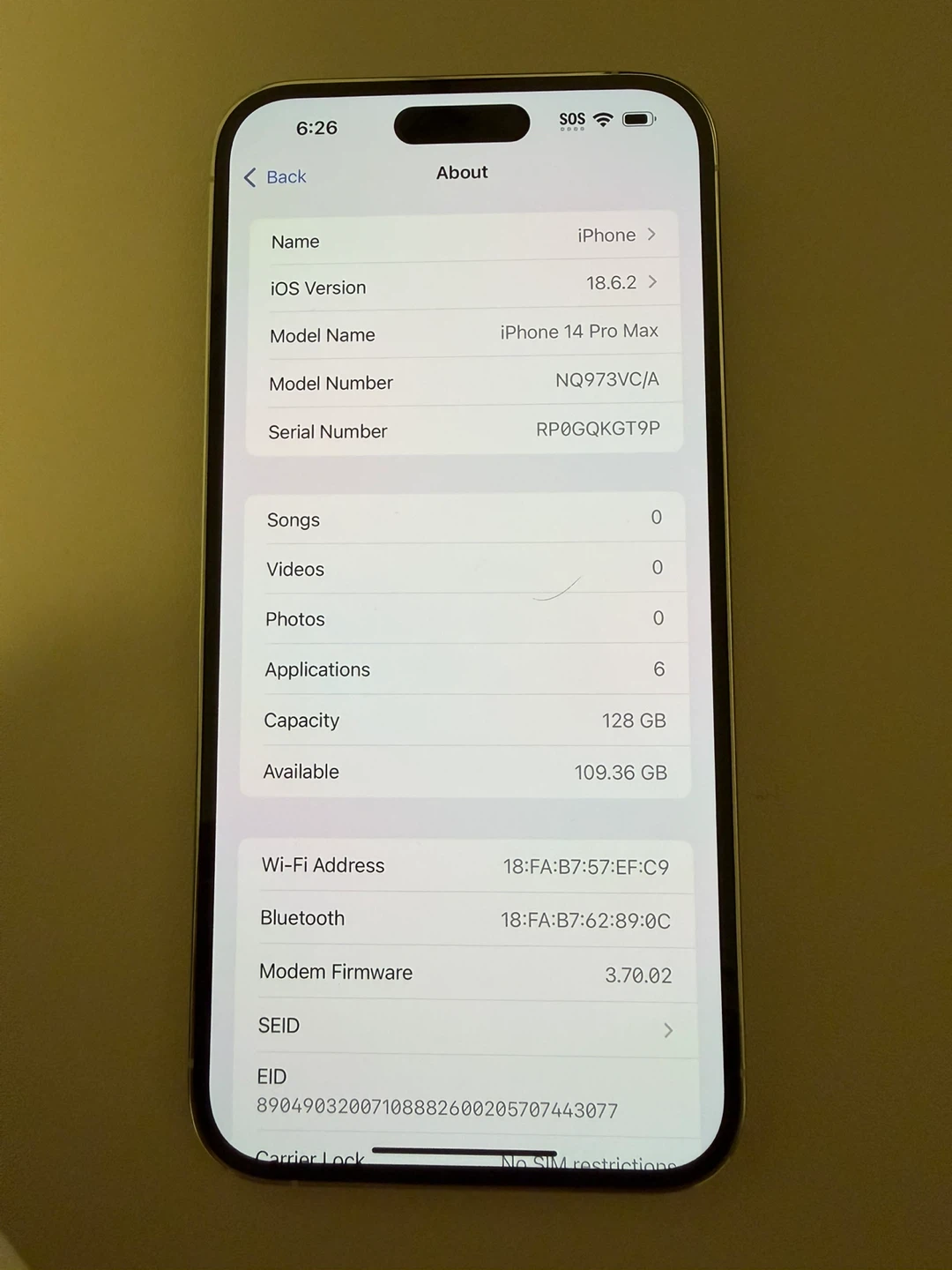 iPhone 14 Pro Max - 128GB - Silver - photo 3