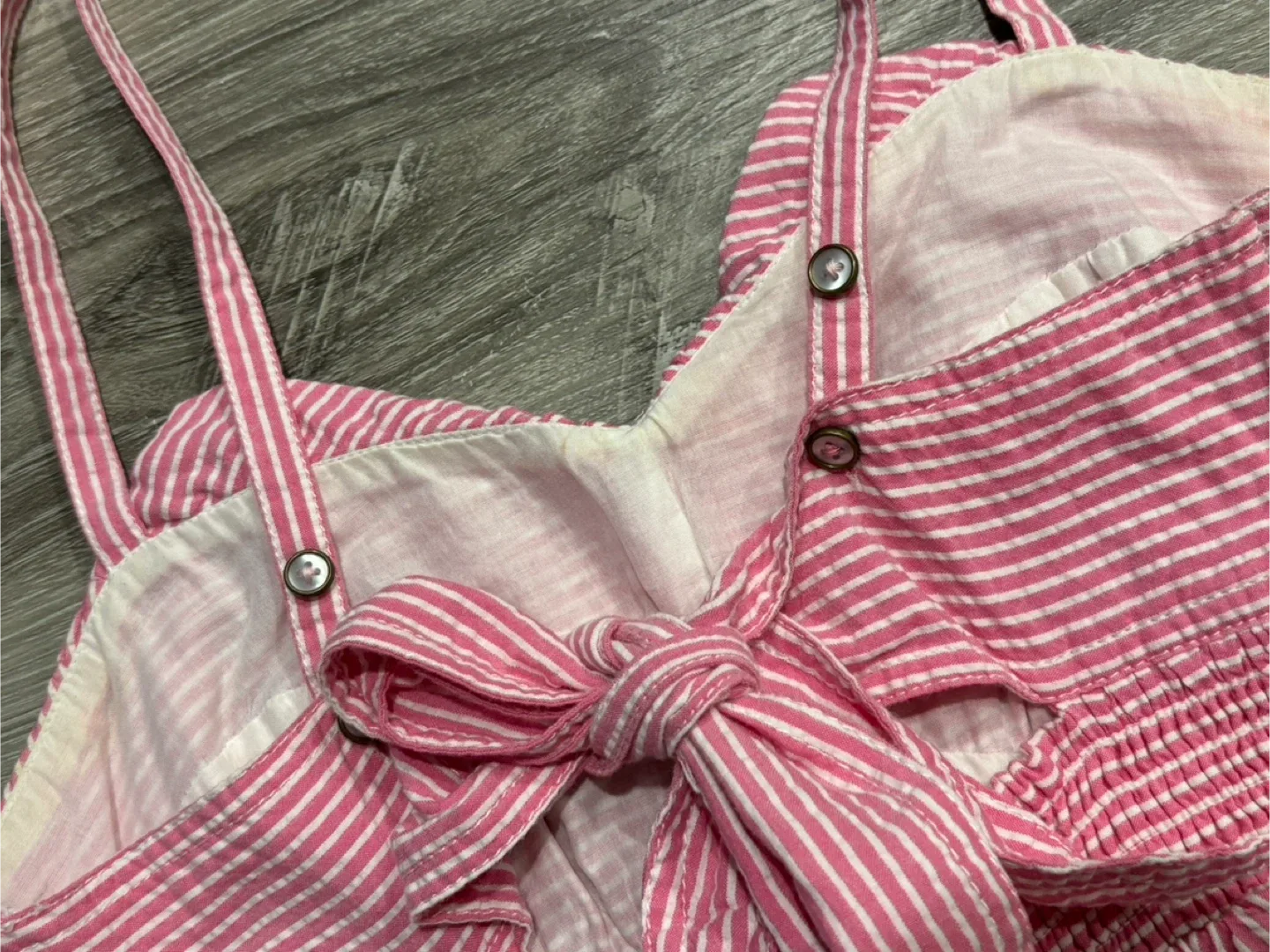 American Eagle Pink Striped Sundress - Size 2 image indicator(3)