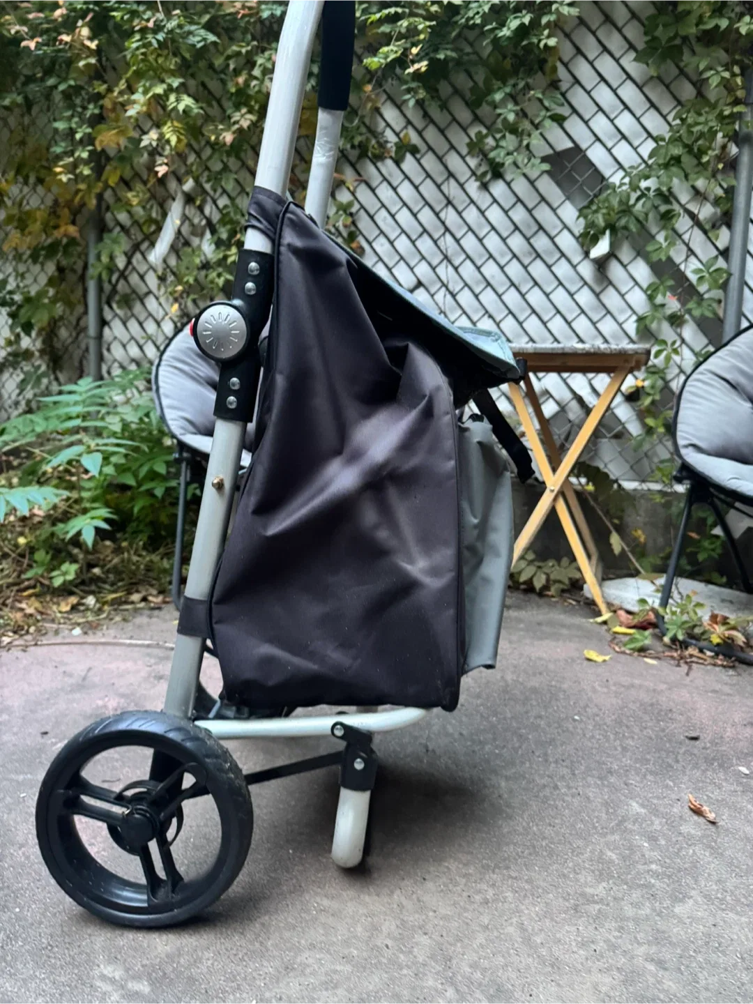 Mountaintop Rolling Shopping Cart - Gray image indicator(2)