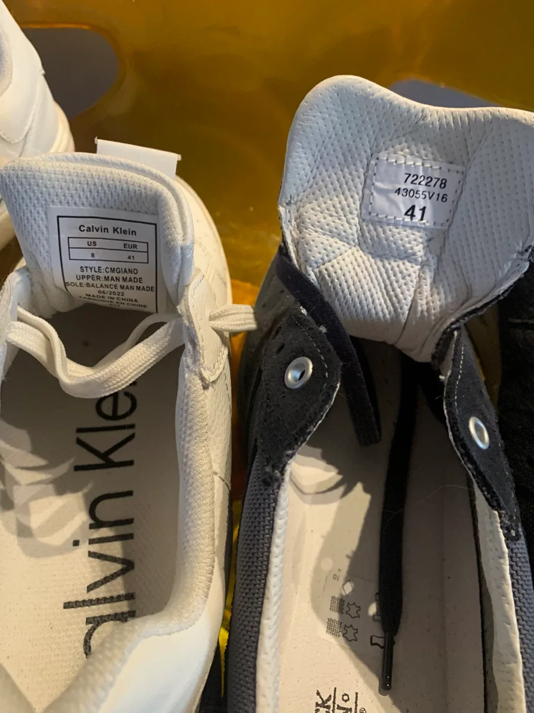 Calvin Klein White Sneakers US 8 image indicator(2)