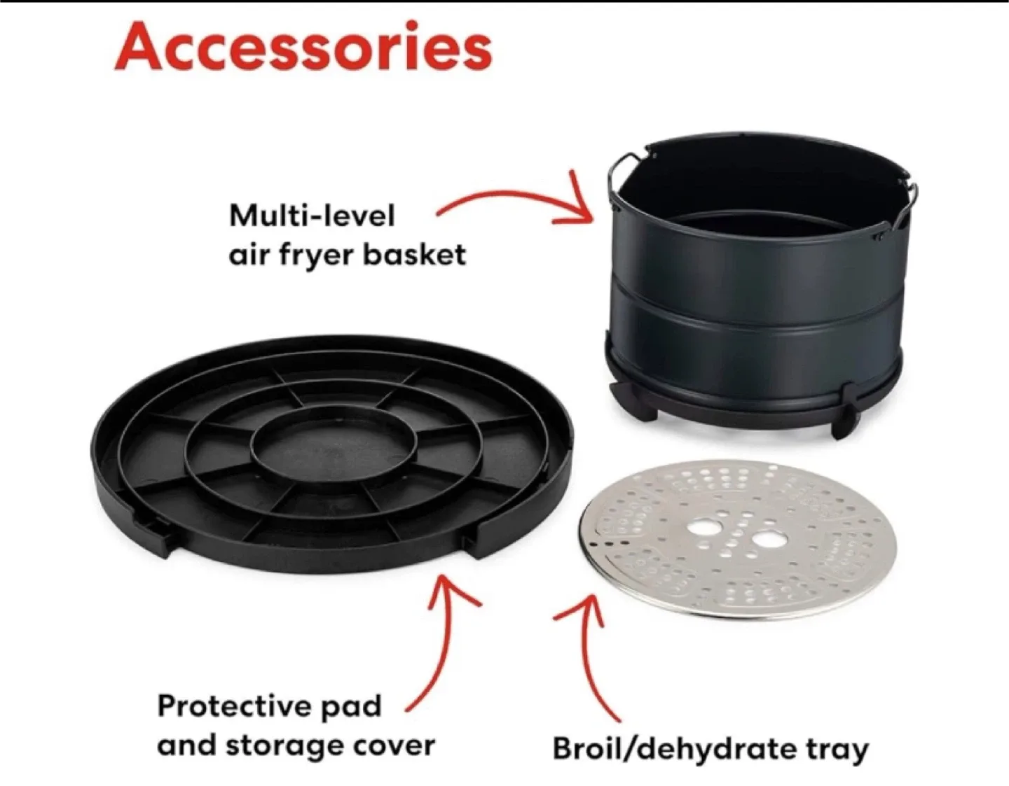 Instant Pot Air Fryer Lid Accessories image indicator(4)