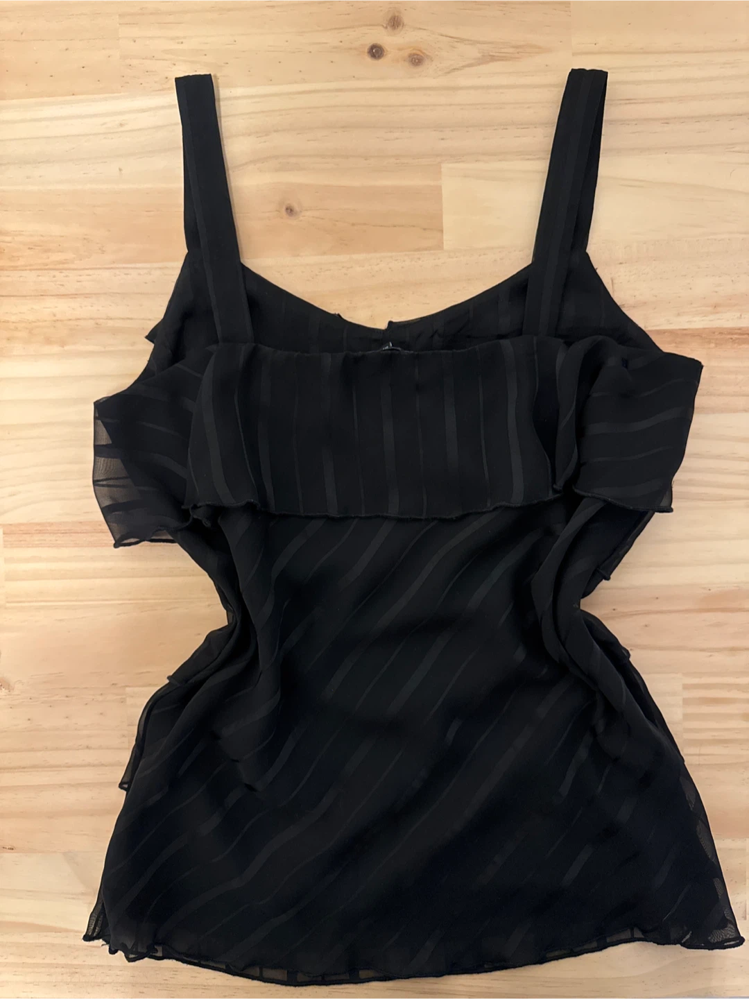 Ispirri Black Ruffle Tank Top - photo 2