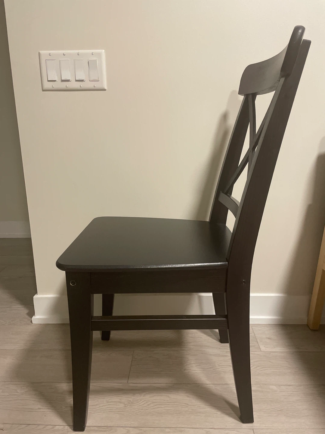 Black Wooden Dining Chair - photo 3