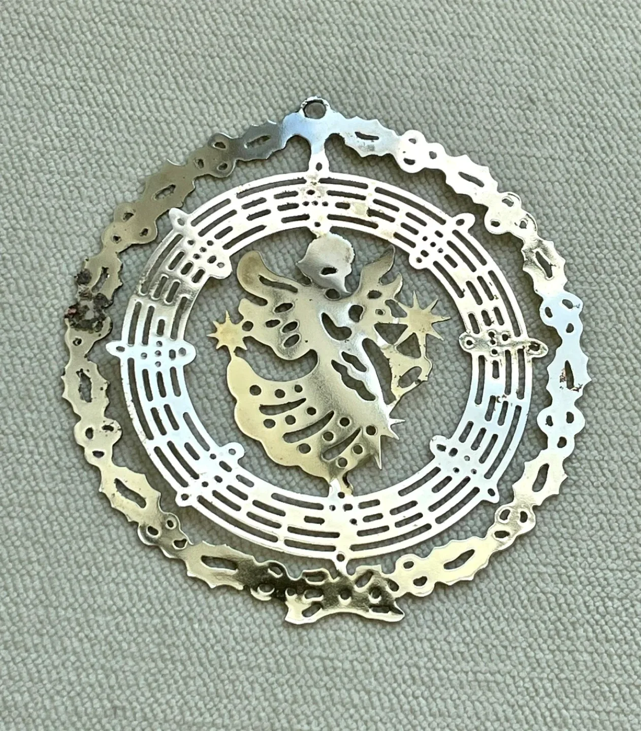 VINTAGE HOLIDAY ANGEL ORNAMENT - HOLIDAY DECORATION thumbnail