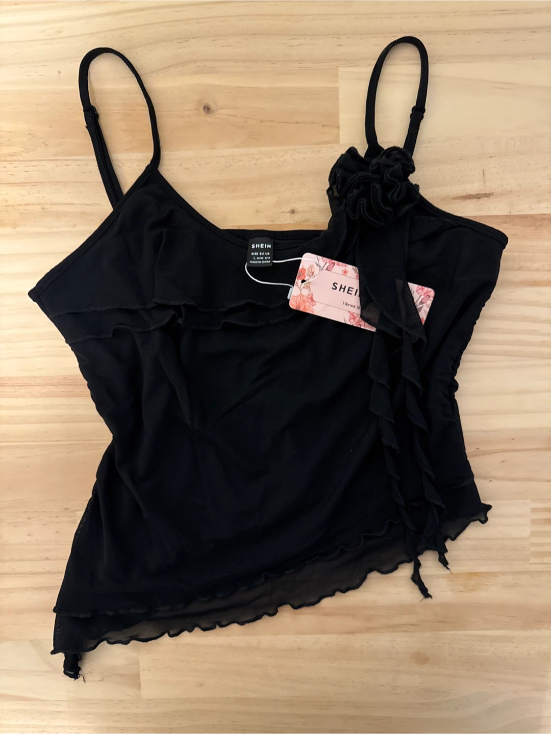 Shein Mod Black Top - Size L