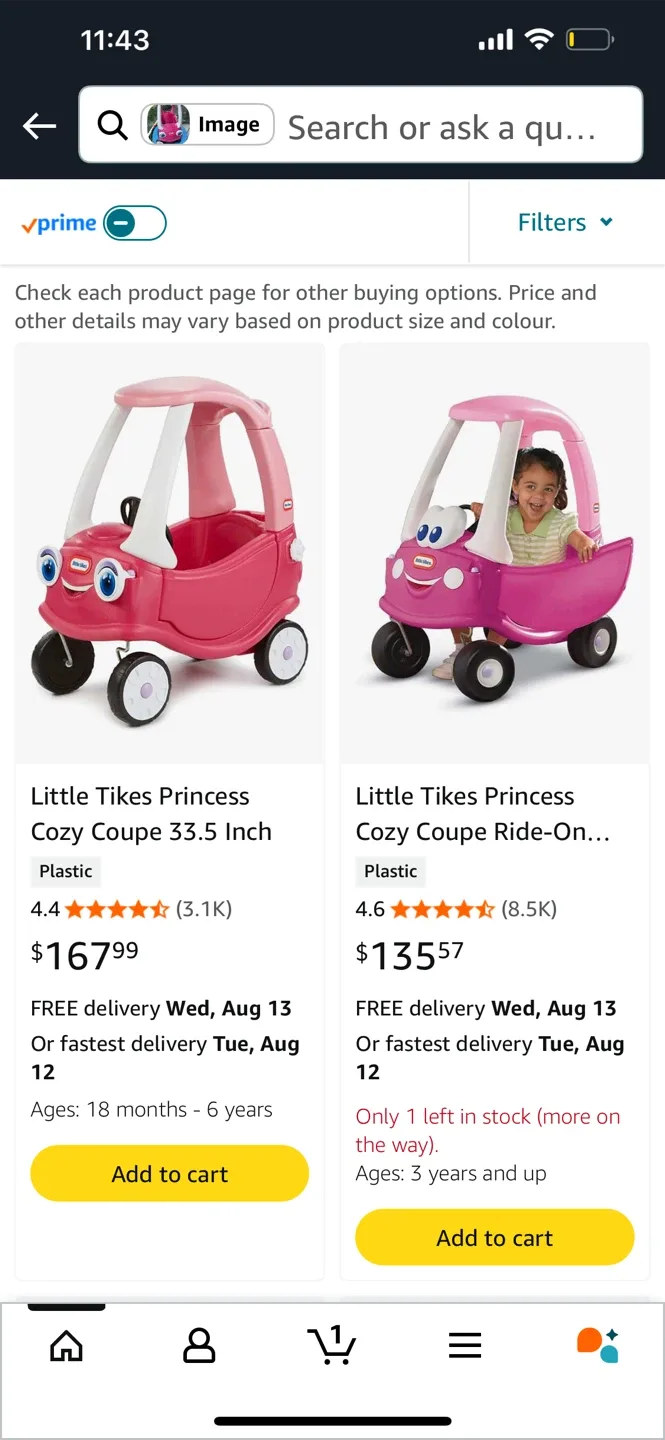 Little Tikes Princess Cozy Coupe & 3ft Trampoline image indicator(2)