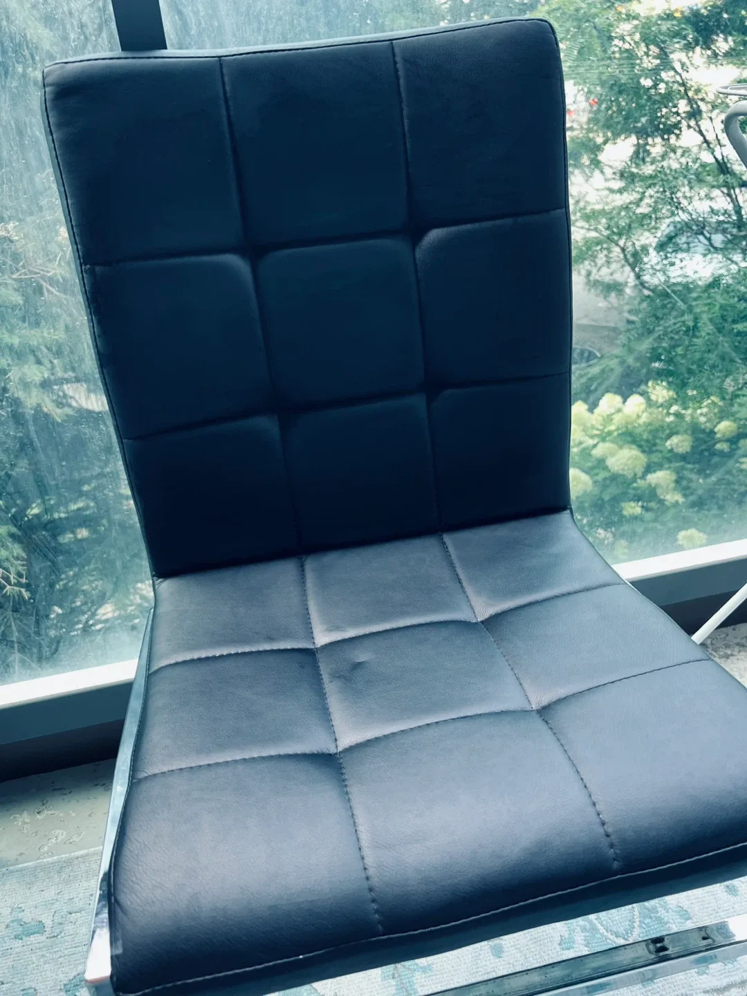 Black Faux Leather Dining Chair image indicator(2)