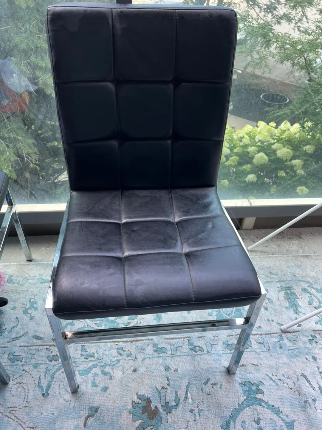 Black Faux Leather Dining Chair image indicator(4)