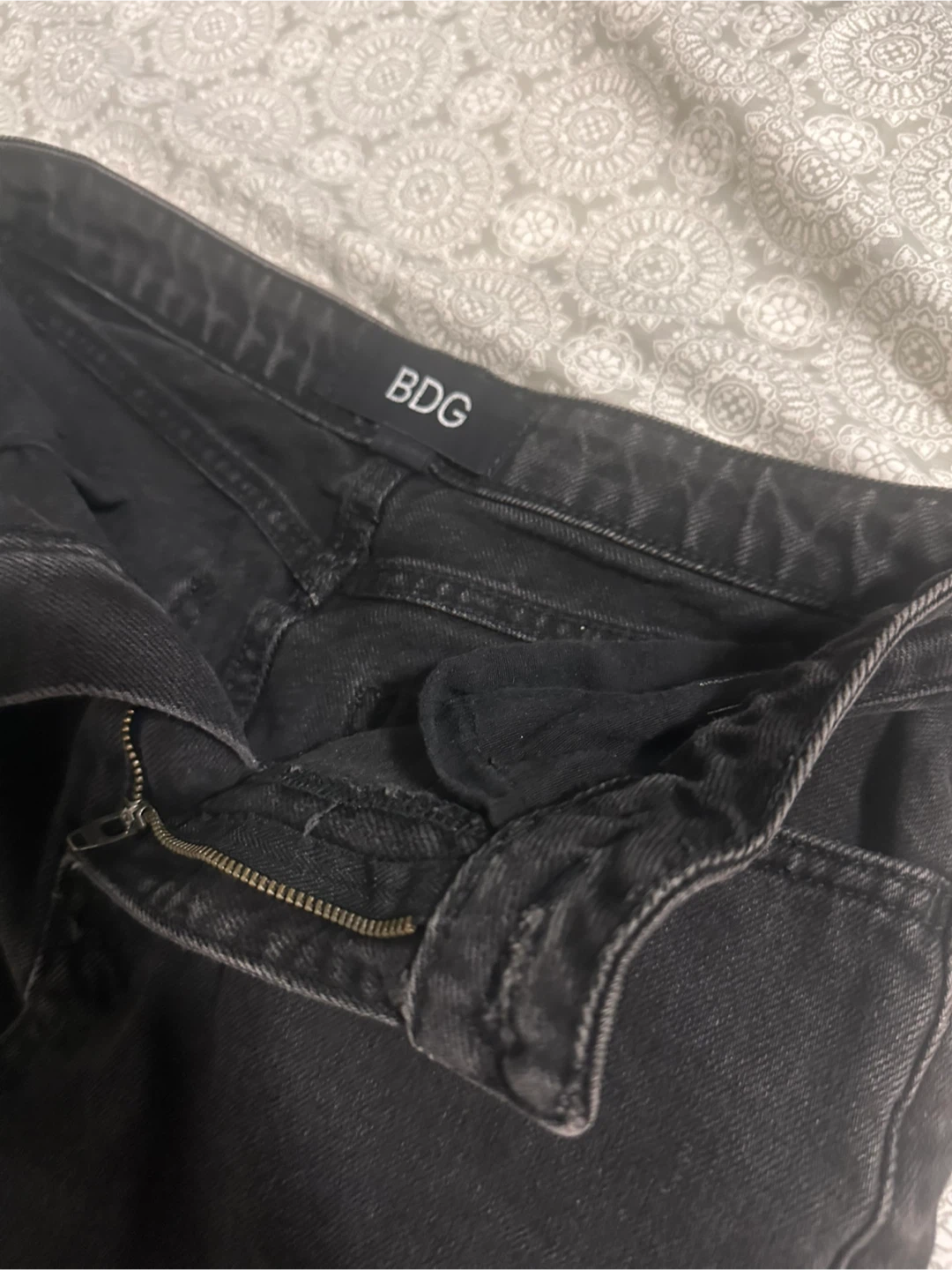BDG Black Denim Mini Skirt - photo 4