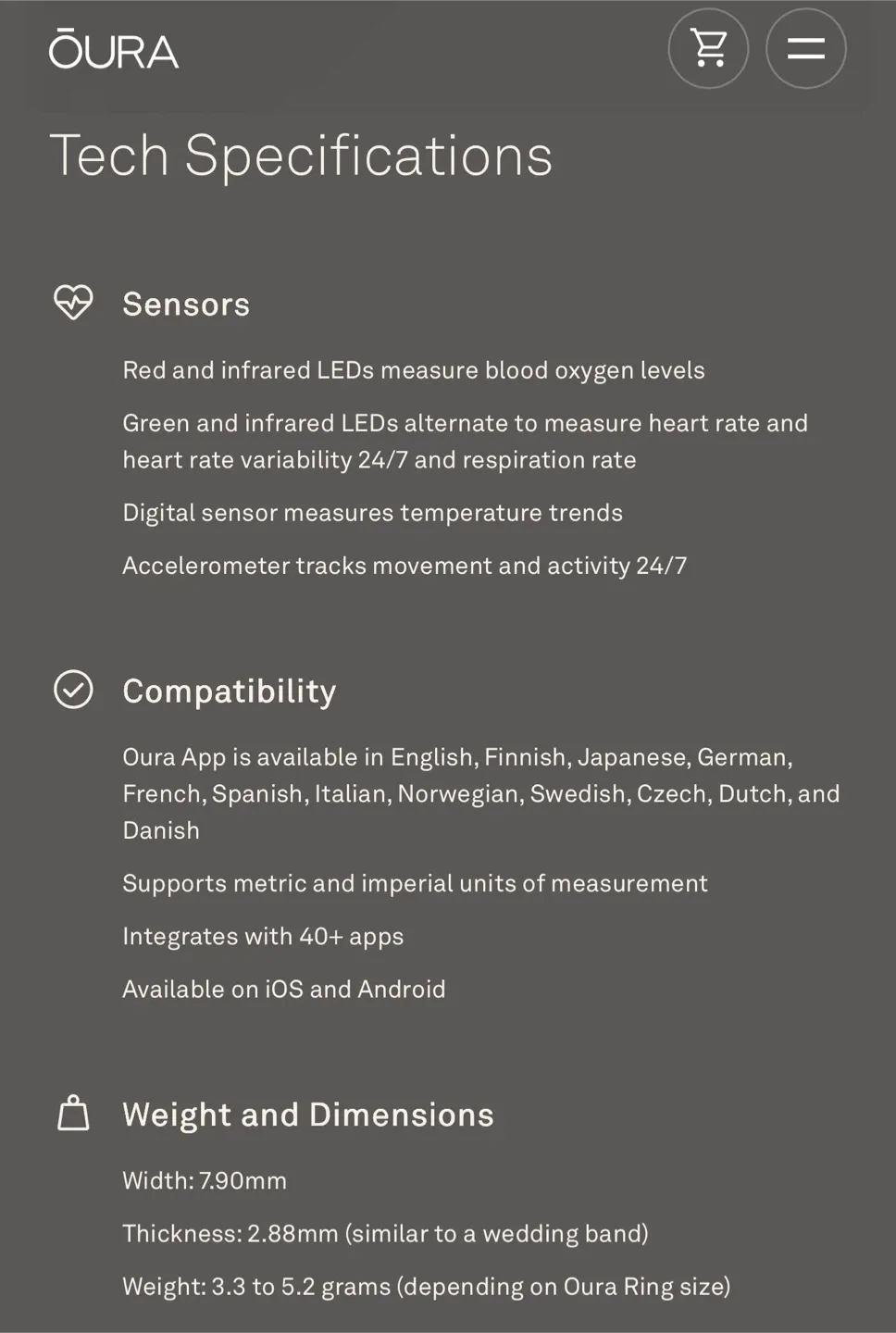 Oura Ring 4 - Silver - Size 11 image indicator(5)