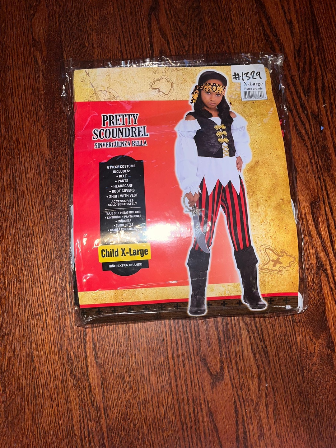 Pretty Scoundrel Child X-Large Costume