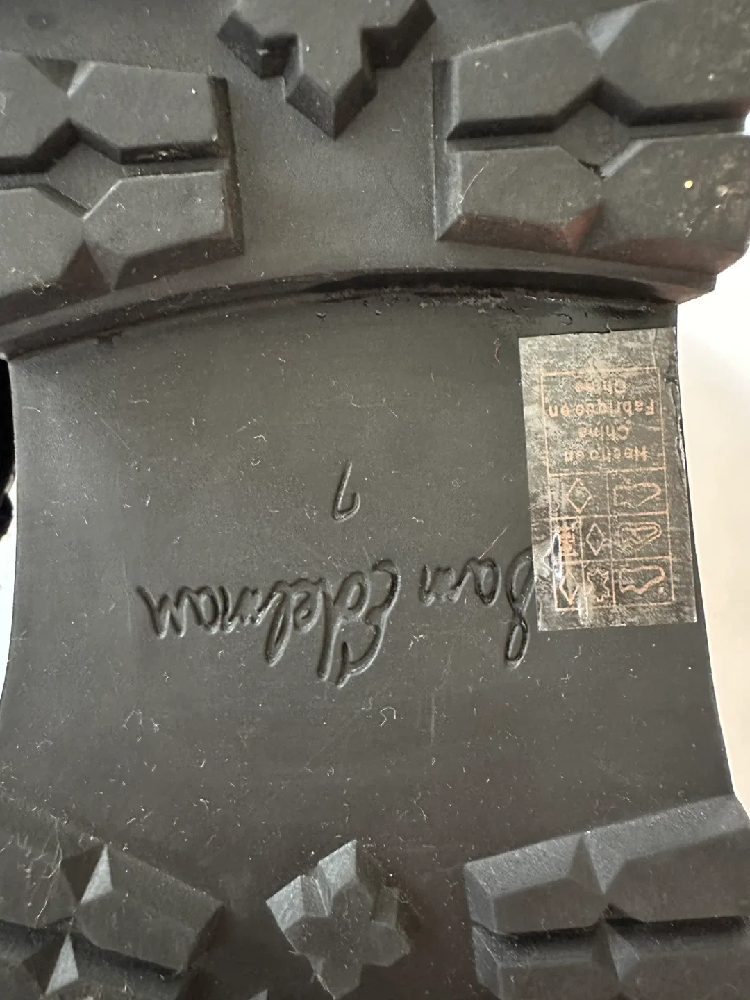 Sam Edelman Black Suede Fur Trim Boots Size 7 image indicator(9)