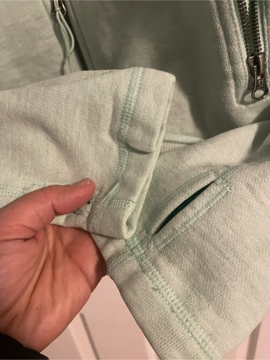 Lululemon Scuba Hoodie - Size 6 - Light Green image indicator(3)